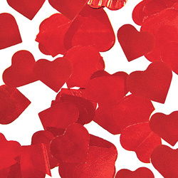 Свадебная-50, металлизированные  сердца